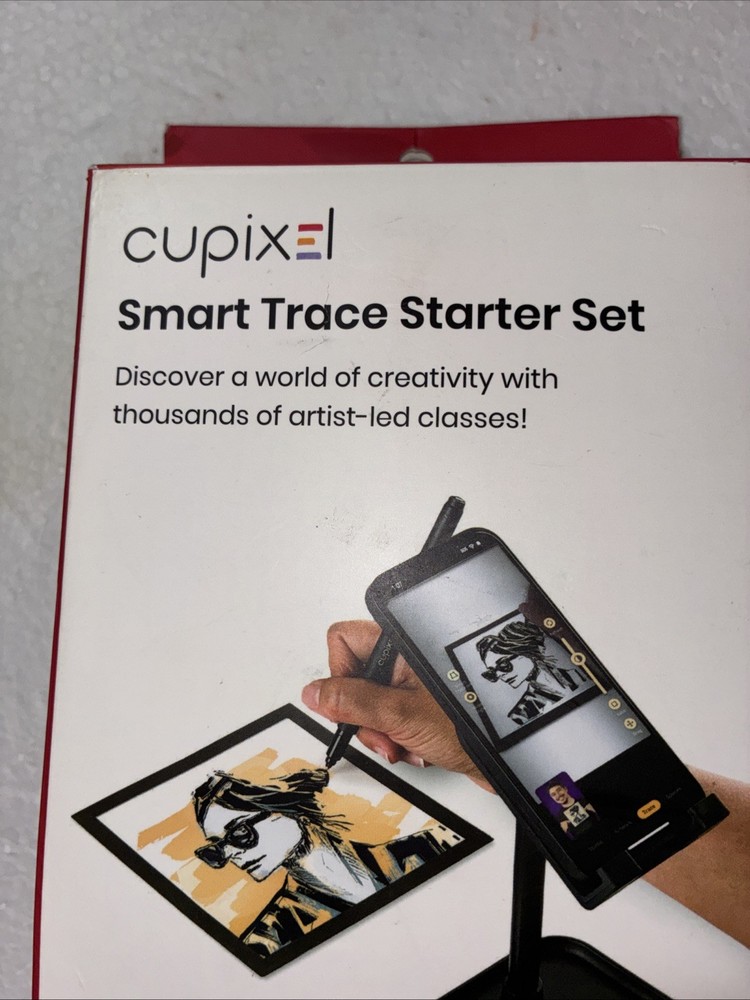 Cupixel Smart Trace Starter Set AR Art Drawing Projector with Device Stand Trial