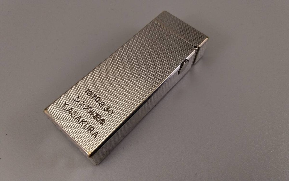 Dunhill Rollagas Transitional Silver Barley Lighter Working Condition