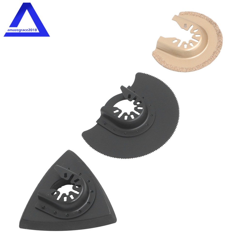 115Pack Professional Universal Quick Release Tool Saw Blades Multitool Kits