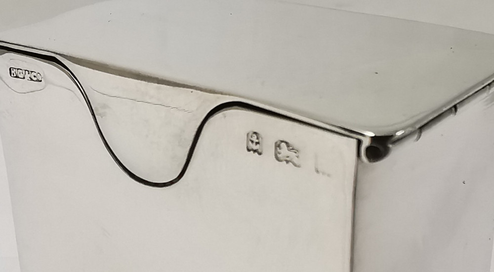 Fine Victorian Solid Silver Playing Cards Box - Birm. 1900