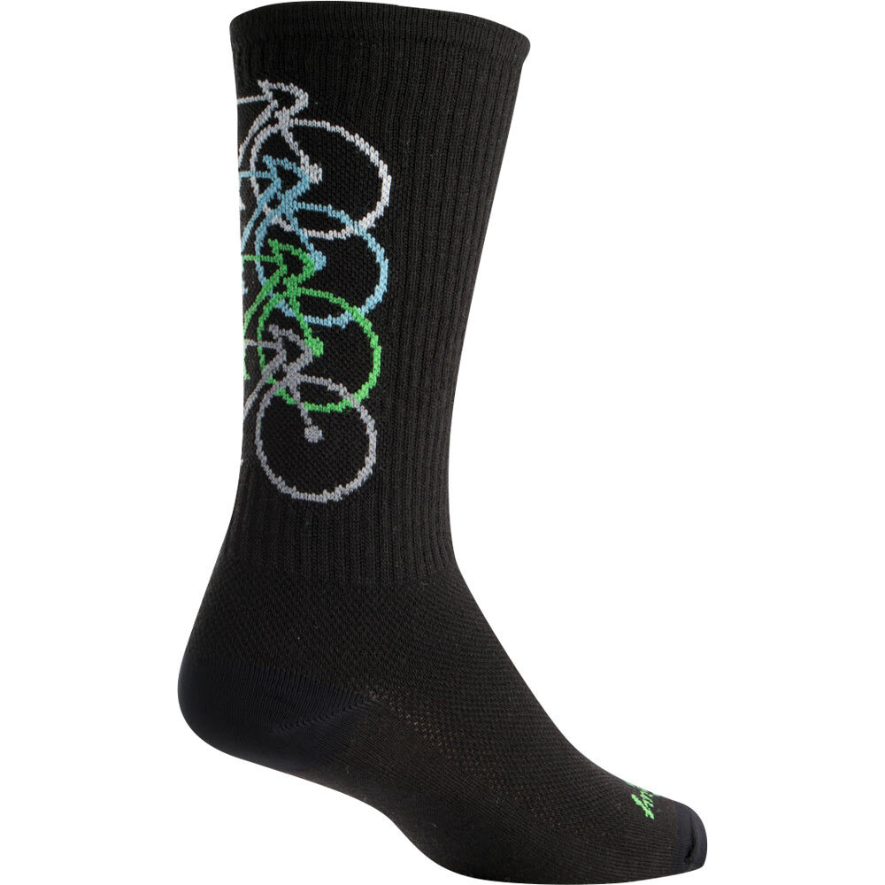 SockGuy Stacked 6" Wool Socks Large/X-Large