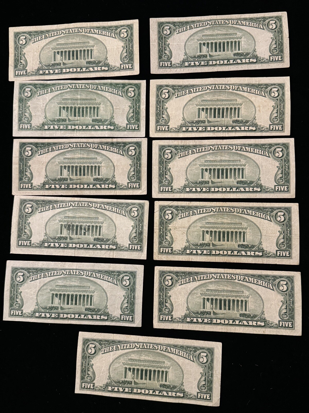 ✯ Problem Free RARE 1934 Blue Seal $5 Silver Certificate FIVE Dollar Bill Lot ✯