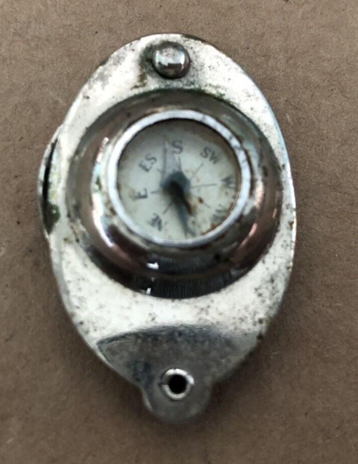 Vintage POCKET COMPASS & MAGNIFYING GLASS LOOP