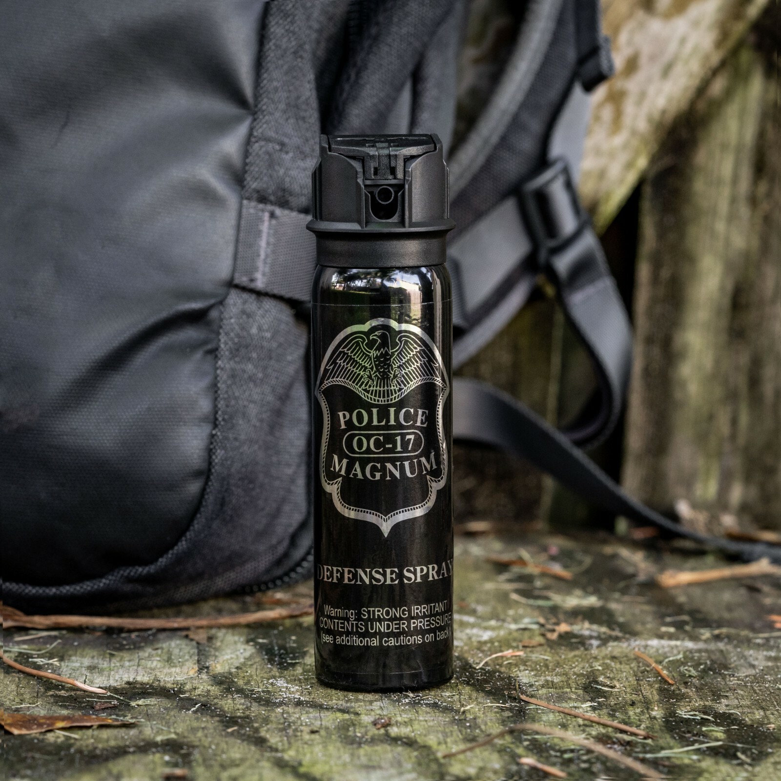 2 POLICE MAGNUM Pepper Spray 4 Ounce Flip Top Fogger Self Defense OC Protection