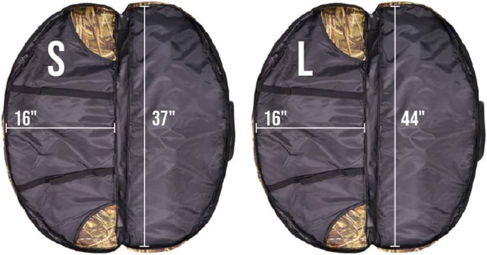 Real Tree Camouflage Compound Bow Case - Zipper Closure & Adjustable Strap