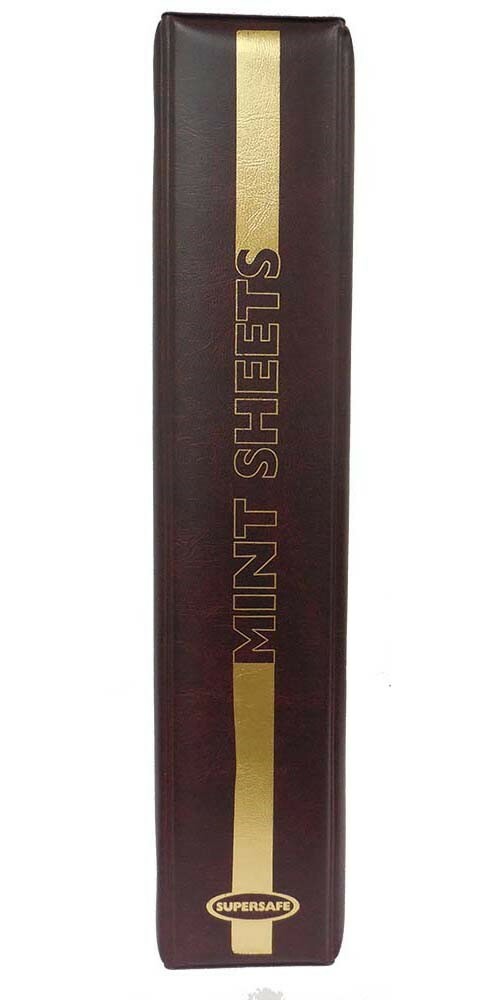 Mint Sheet Binder 3 D Rings Stamps Binder Will Hold 100 Pages By Supersafe Red