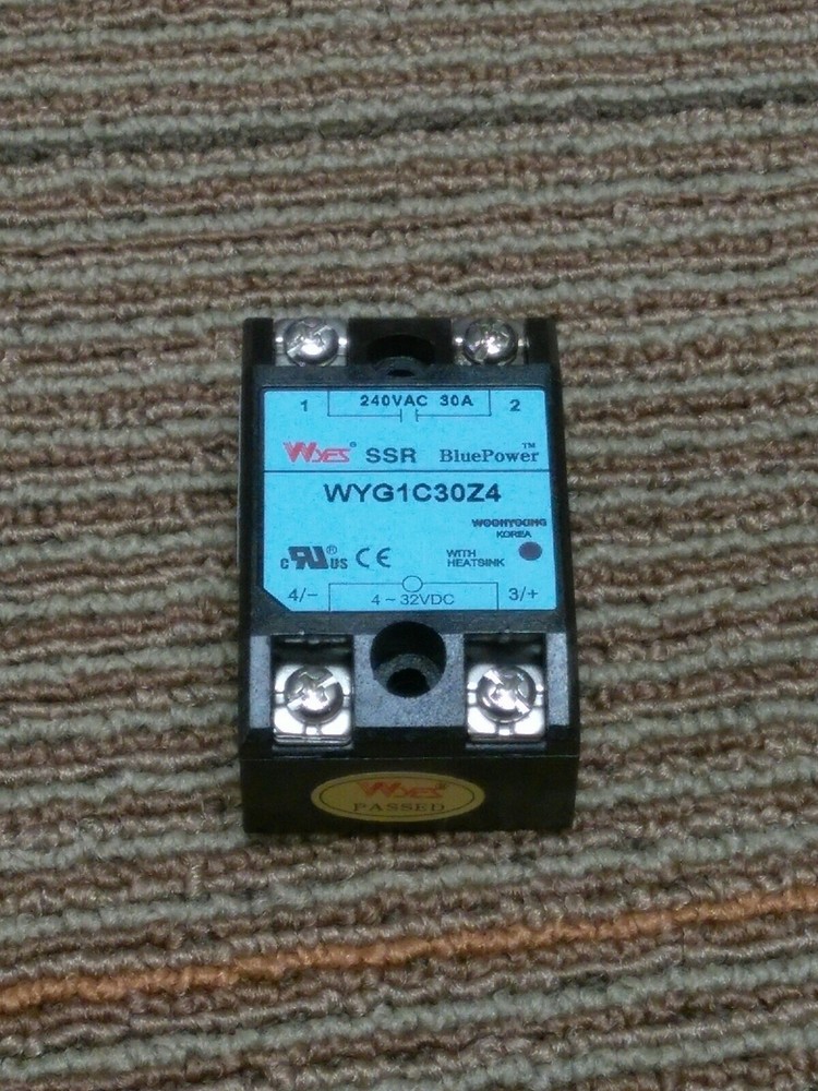 Wyes SSR WYG1C30Z4 Single Phase Solid State Relays 240VAC #B02