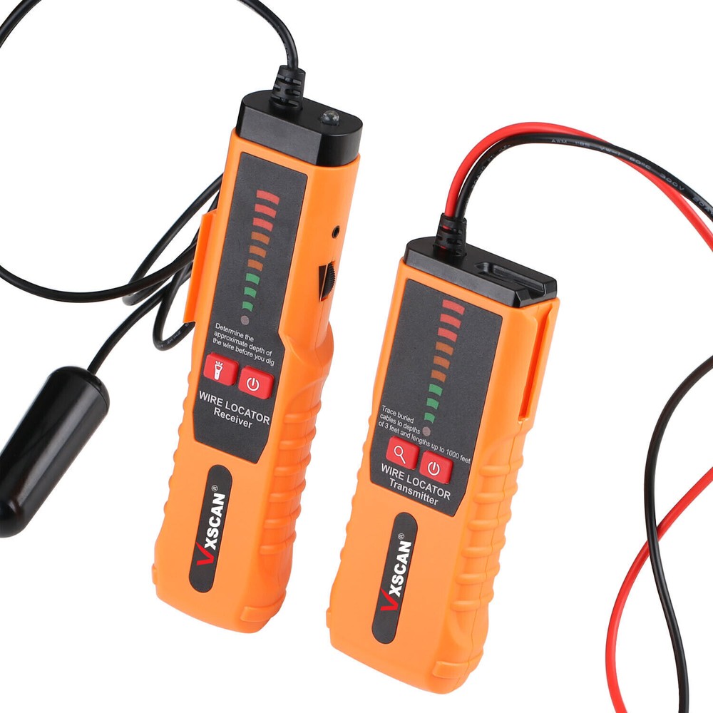 Underground Cable Wire Locator Tracker NETWORK & TELEPHONE LINE TEST + Earphone