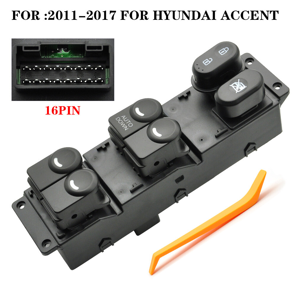 For Hyundai Accent 2011-2017 Driver Door Master Power Window Switch Replacement