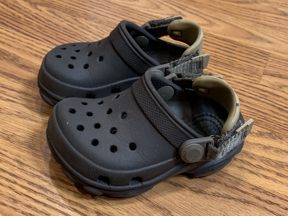 Crocs Brown All Terrain Clogs Boys Size C 5