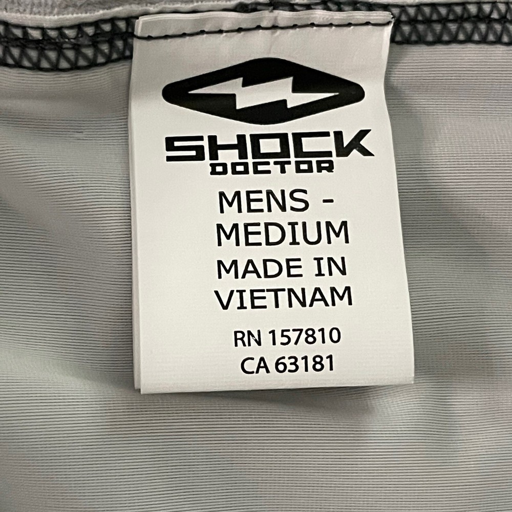Shock Doctor Item 251 Mens L White Core Double Compression Short