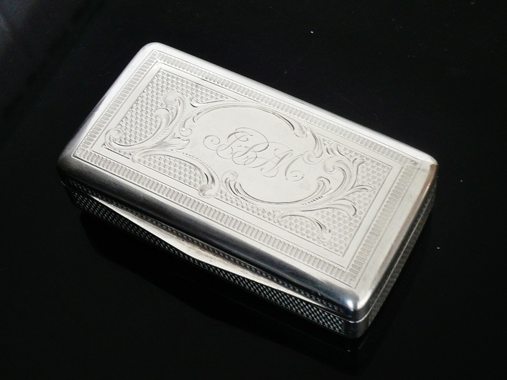 Antique Continental Silver Snuff Box c.1900