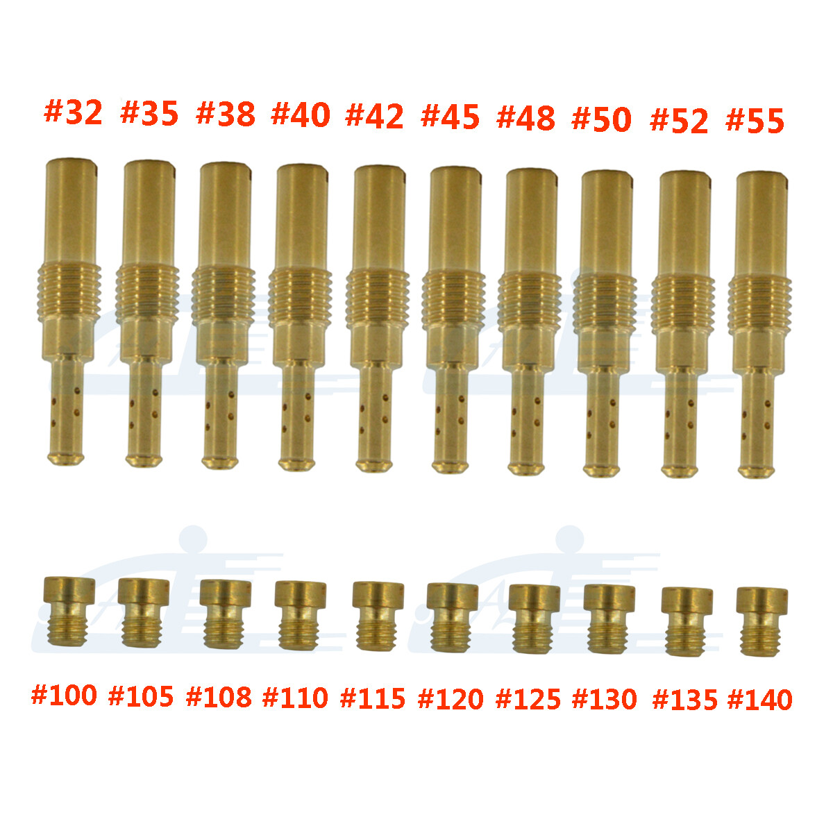 Carburetor Main Jet & Slow/Pilot Jet Kit Set for GY6 125cc 150cc Stage-6 Polini