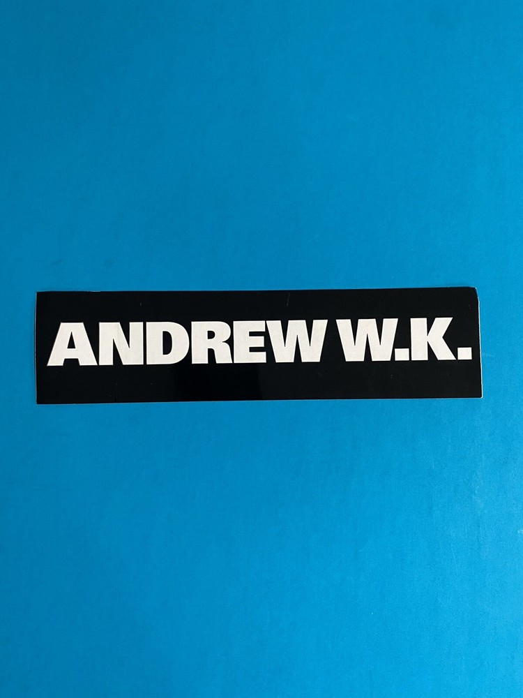 Andrew W.K. I Get Wet Sticker Original Promo