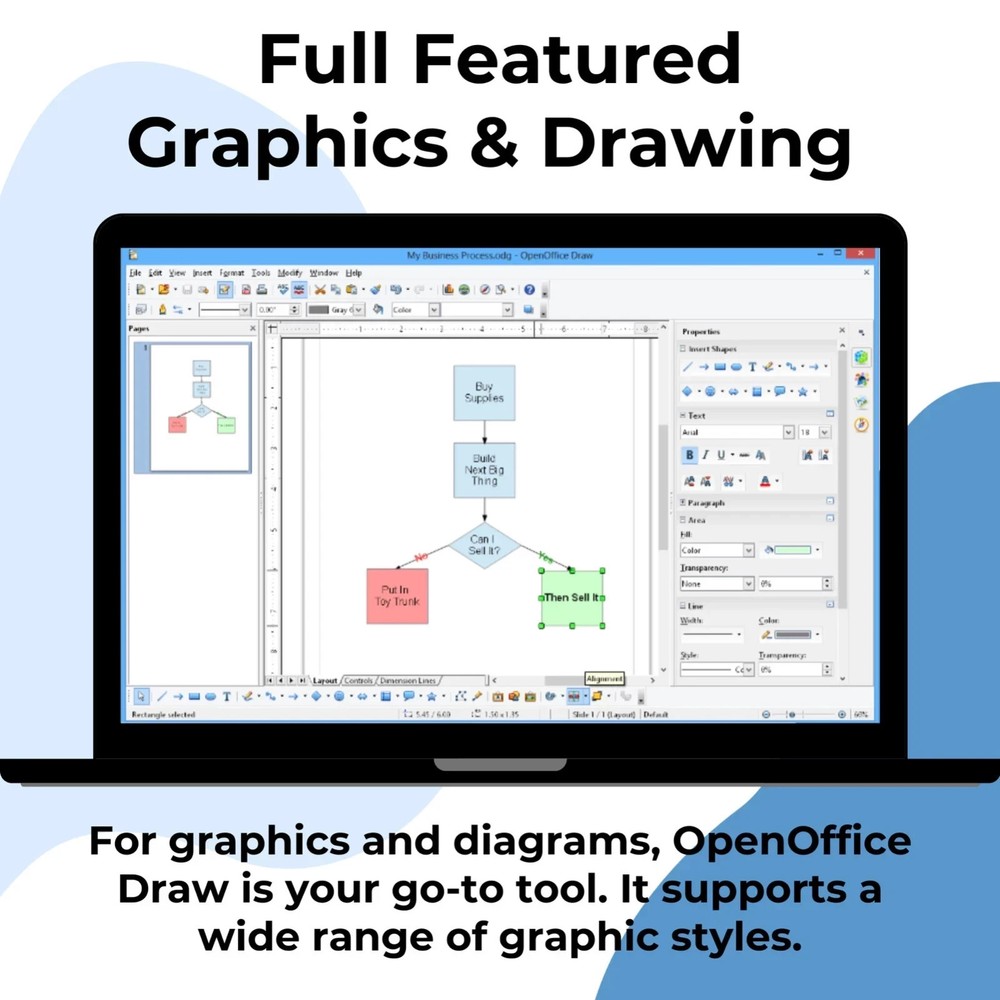 Open Office Home and Student for Windows Mac Linux - Office Software Suite 2026