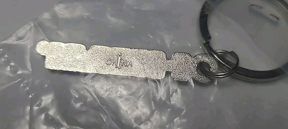 Hemi Silver Metallic Keychain