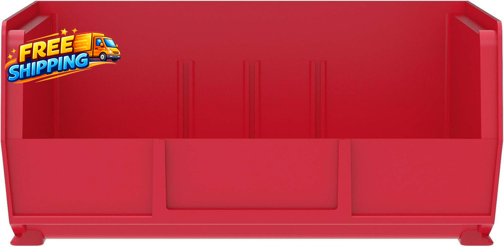 30235 Akrobins Plastic Storage Bins Space-Saving Stackable Bins for Garage