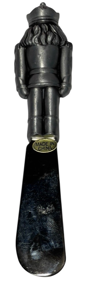 5" SOLID PEWTER NUTCRACKER SPREADER CHRISTMAS