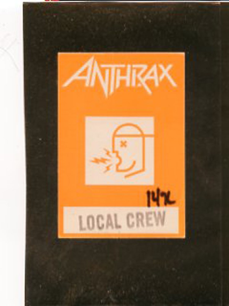 ANTHRAX - backstage pass - local crew