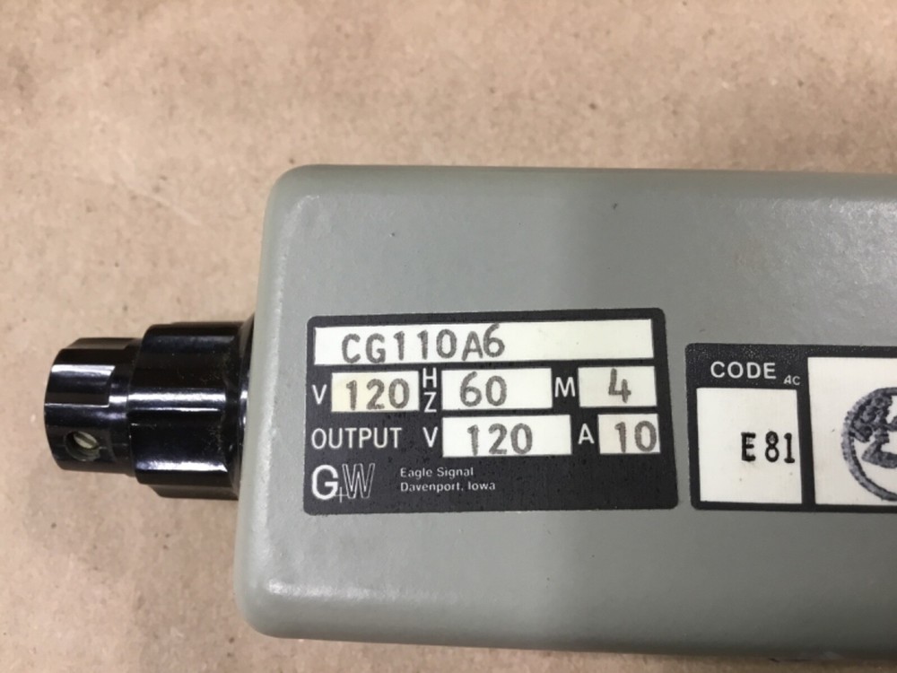 Eagle Signal Controls CG110A6 Timer Delay Relay Transistorized Timer #07H43RM