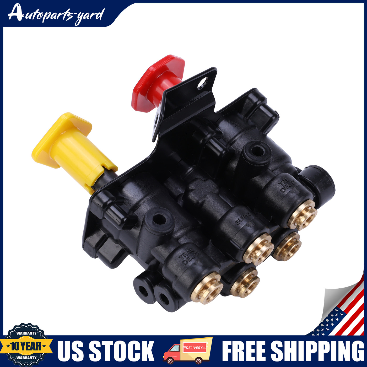 New Dash Control Brake Valve 5 Ports For Volvo VNL 24340522 US