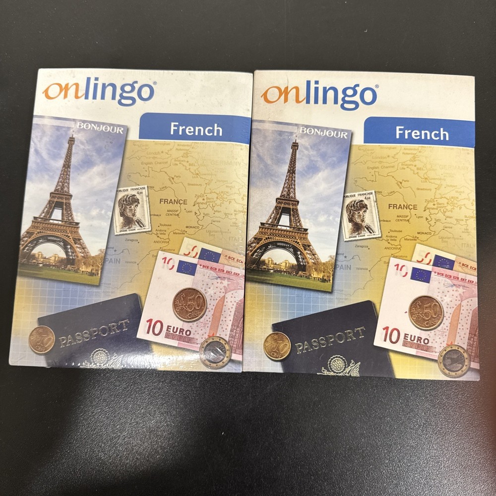 Onlingo French Language Learning /Level 2/  3 Disc Set Audio CDs And CD Rom Mint