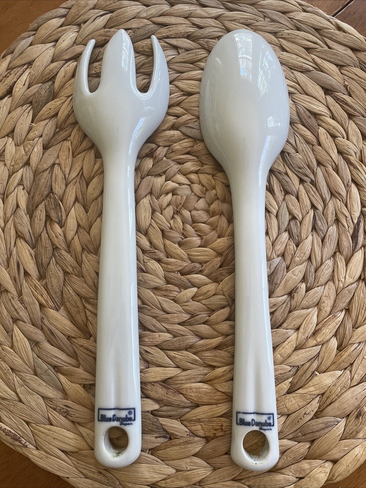 Blue Danube Serving Spoon and Fork