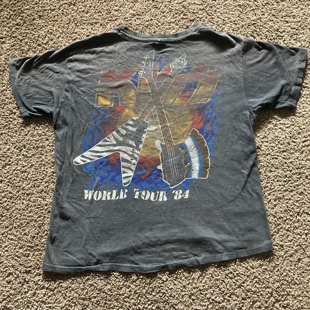 KISS 1984 World Tour Original Concert T-Shirt Size L
