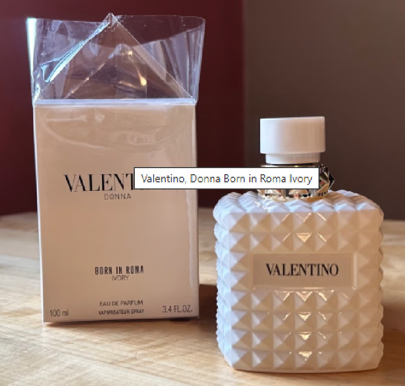VALENTINO DONNA BORN IN ROMA IVORY EAU DE PARFUM SPRAY 3.4 Oz / 100 ml NEW