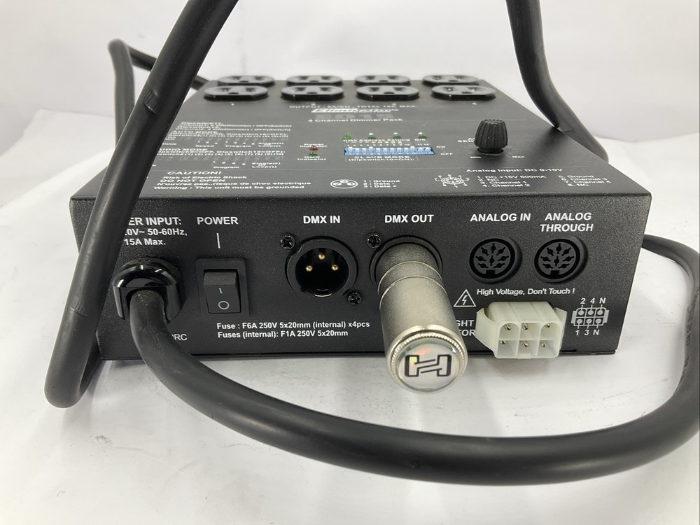 Eliminator Lighting 4-Channel DMX Lighting Dimmer Pack