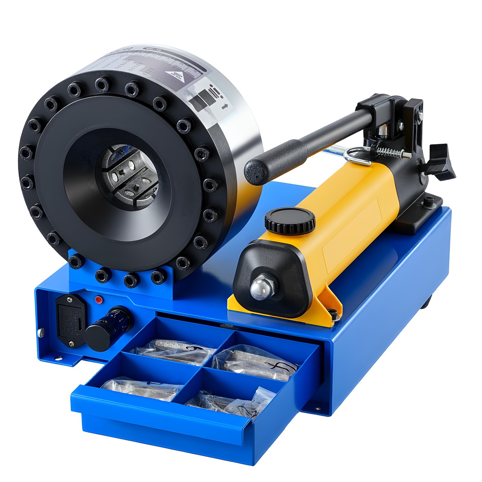 VEVOR High Pressure Hose Crimping Tool Manual Hydraulic Hose Crimper with 8 Dies