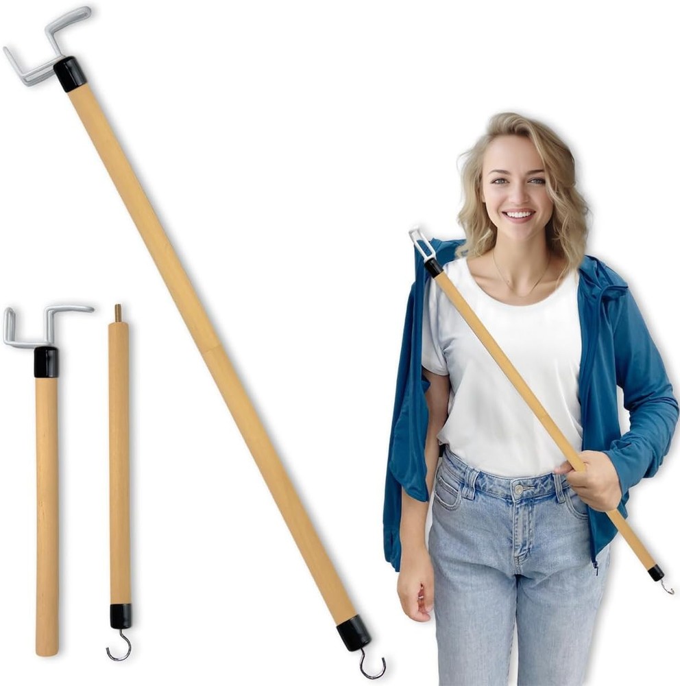 27'' Dressing Stick, Long Stick for Elderly, Disabled, Limited...