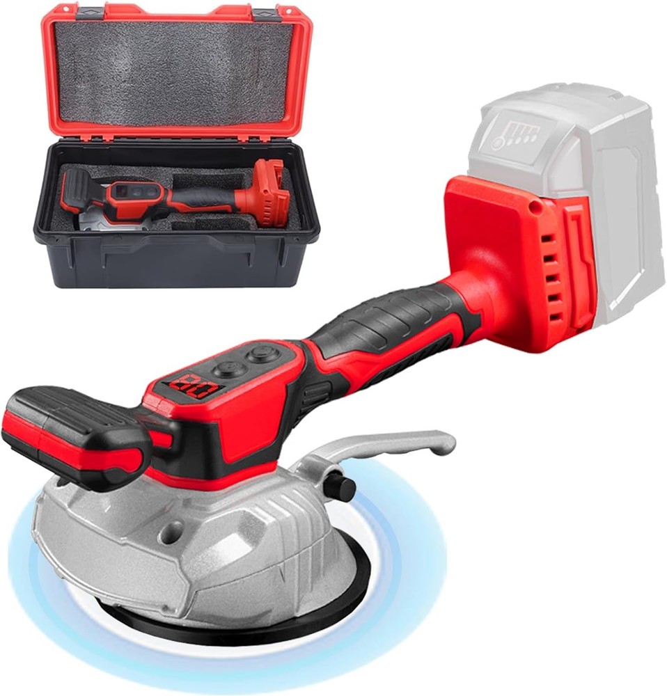 Tile Vibration Tool for Milwaukee 18V Battery with Digital Display