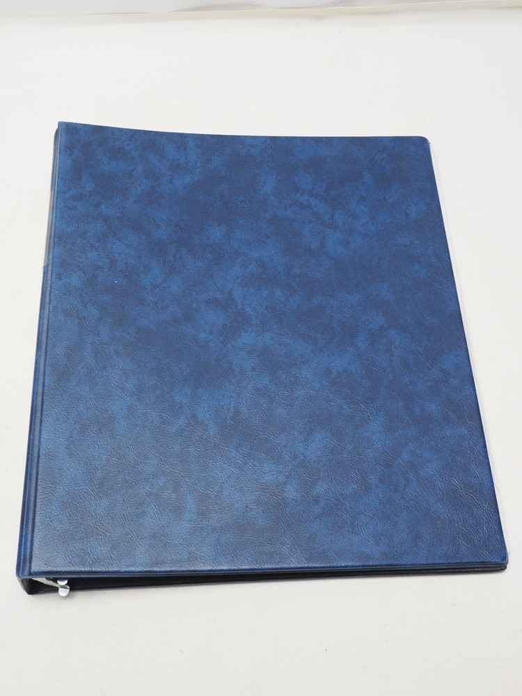 COLLECTA STOCKMASTER BLUE 22 RING BINDER WITH 2 PAGES