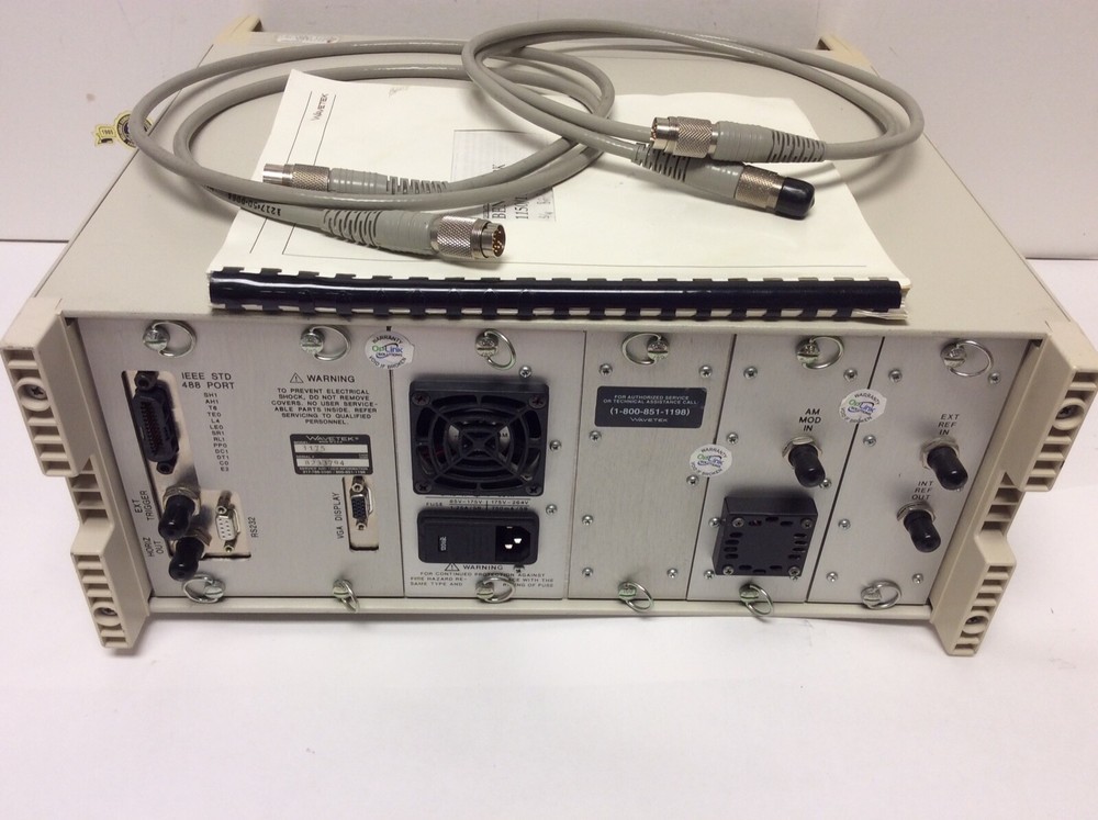 Wavetek Sweep Test System Benchmark 1175 RF Scalar Analyzer Manual & 2 Cables