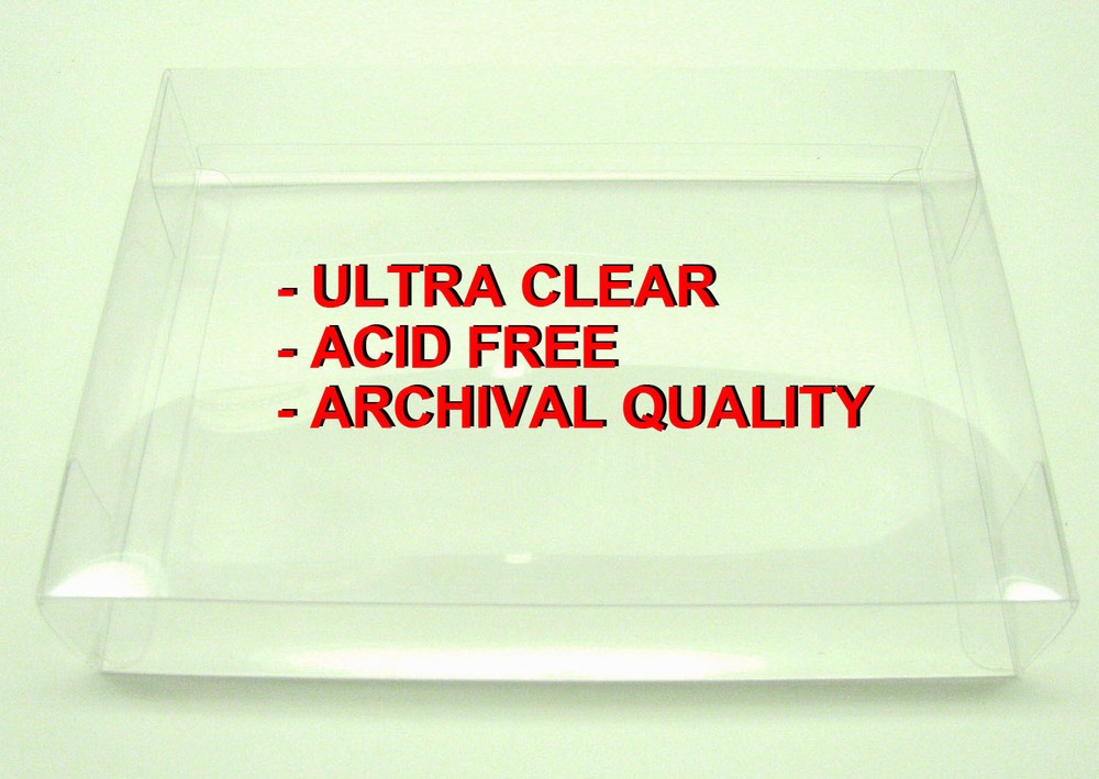 15 SEGA GAME GEAR BOX CIB Clear Plastic Protective Display Protector Sleeve Case