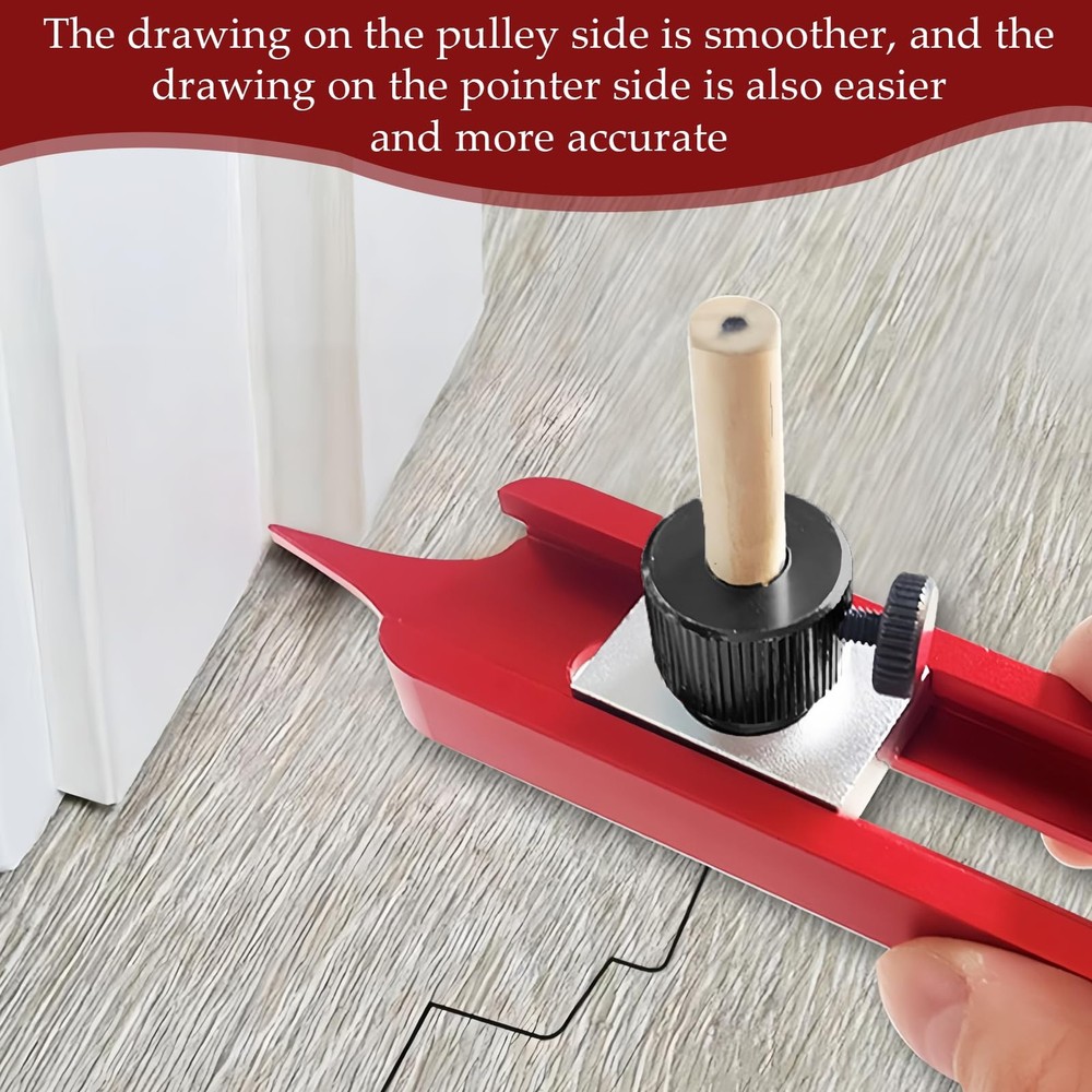 Precise Contour Scribe Tool with Adjustable Pencil Holder for Tiles Carpenter