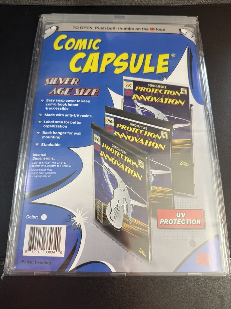 CLEAR SILVER AGE SIZE COMICCAPSULE