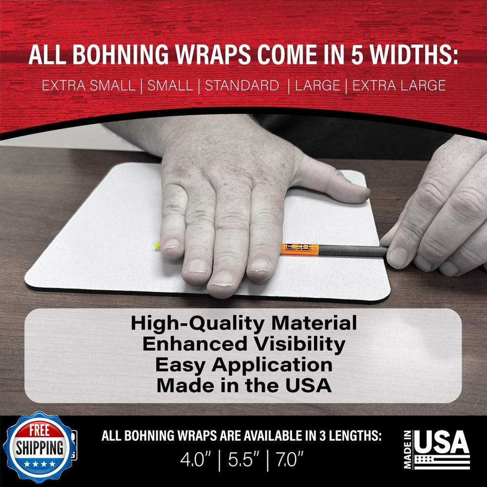 Bohning 5.5" Solid Arrow Wraps, Large, Neon Red