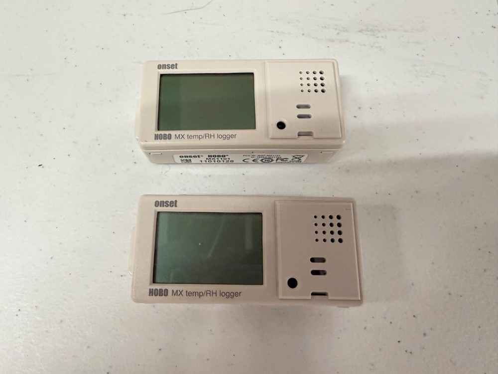 Onset HOBO MX1101 Bluetooth Temperature and Humidity Data Logger x 2