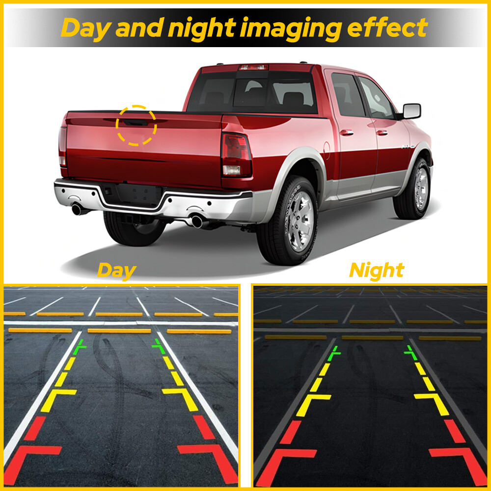 Tailgate Handle Backup Camera for 2009 2010 2011-2017 Dodge Ram 1500 2500 3500