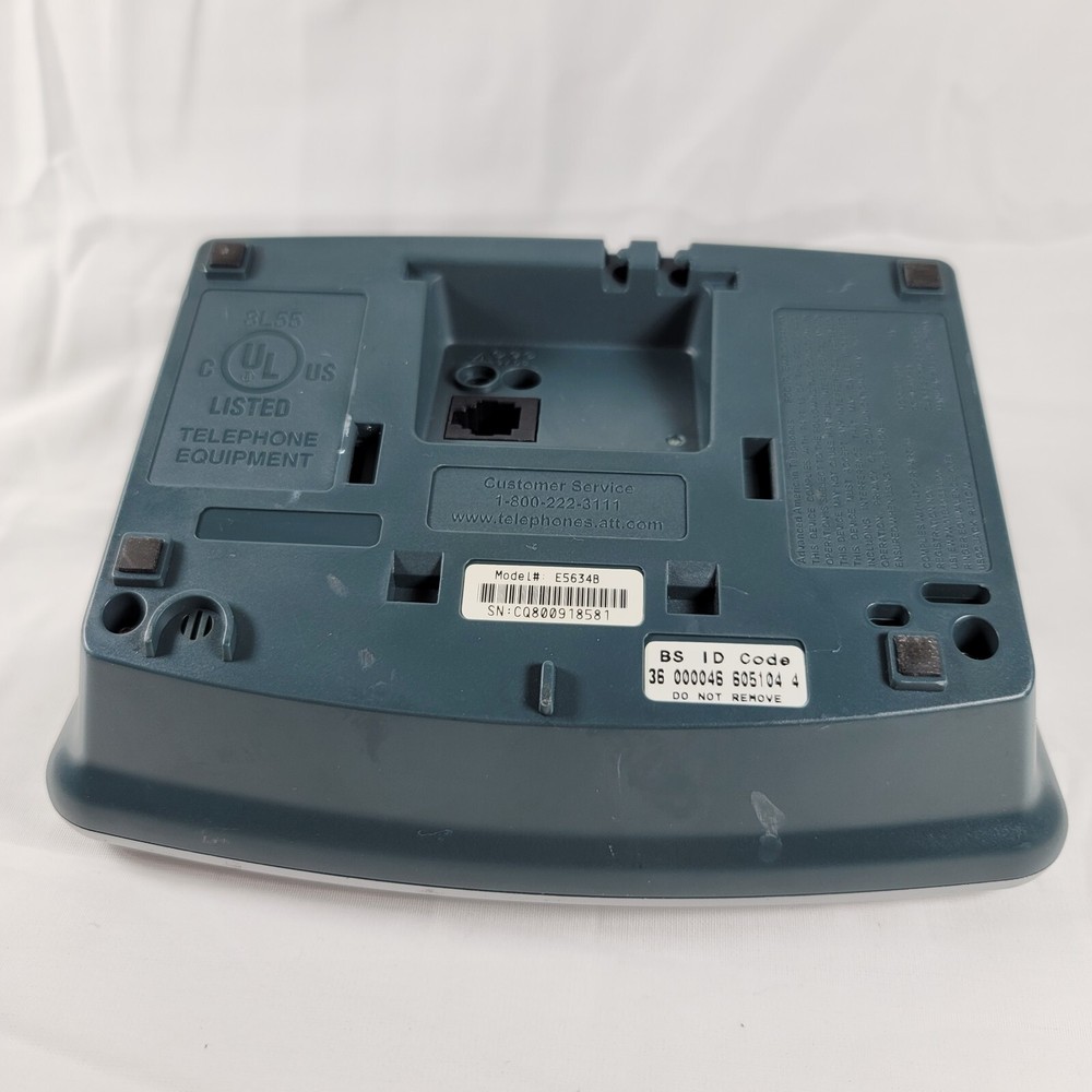 AT&T 5.8 ghz Cordless Phone Handset Base for e5600 e5630 e5633 e5634b e560-1
