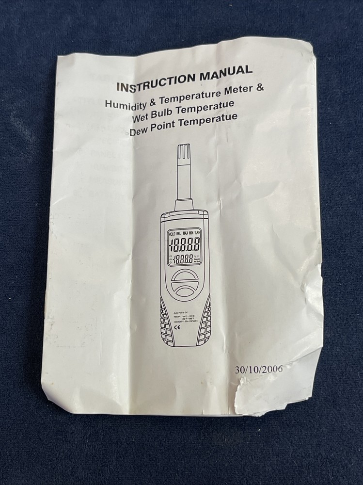 Supco DSP1000 Digital Psychrometer with Dew Point & Wet Bulb