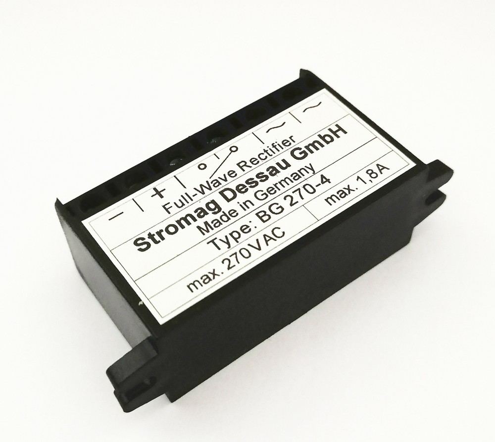 Full Wave Rectifier Type: BG 270-4 max.270VAC max.1,8A motor brake rectifier