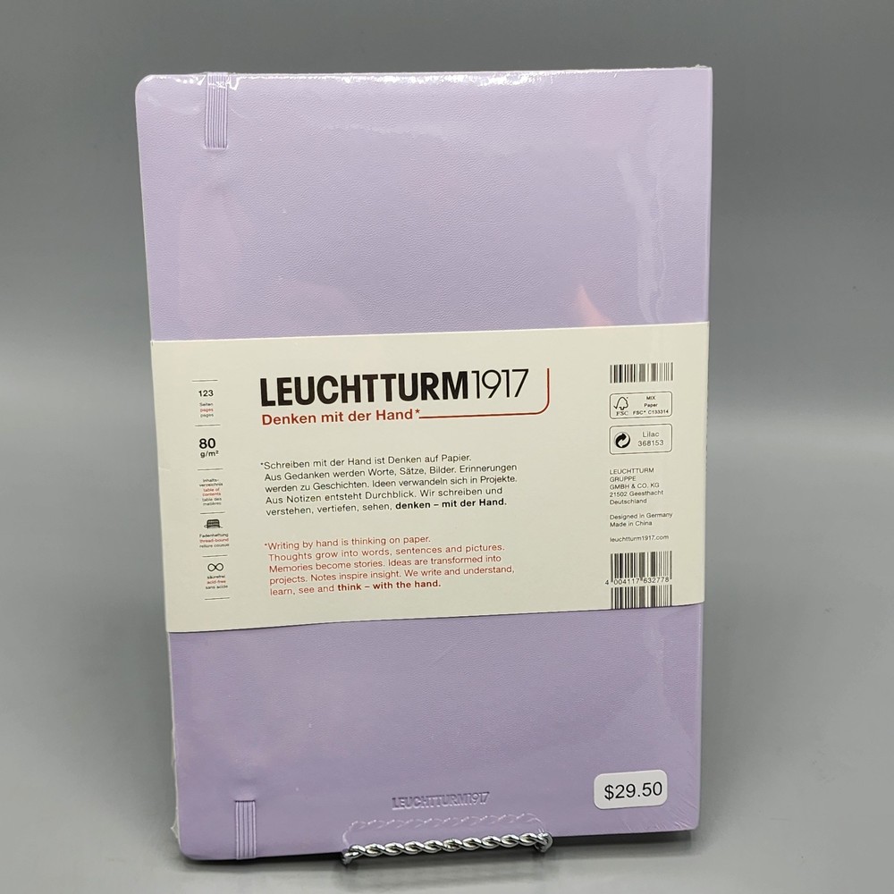 Notebook Composition Dotted, Softcover, 123 Numbered Pages (Lilac) - B5