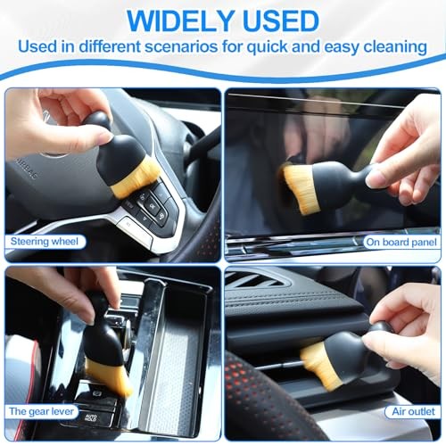 IPELY 6 Pack Car Cleaning Supplies – Car Duster Interior Duster (2 Pack)
