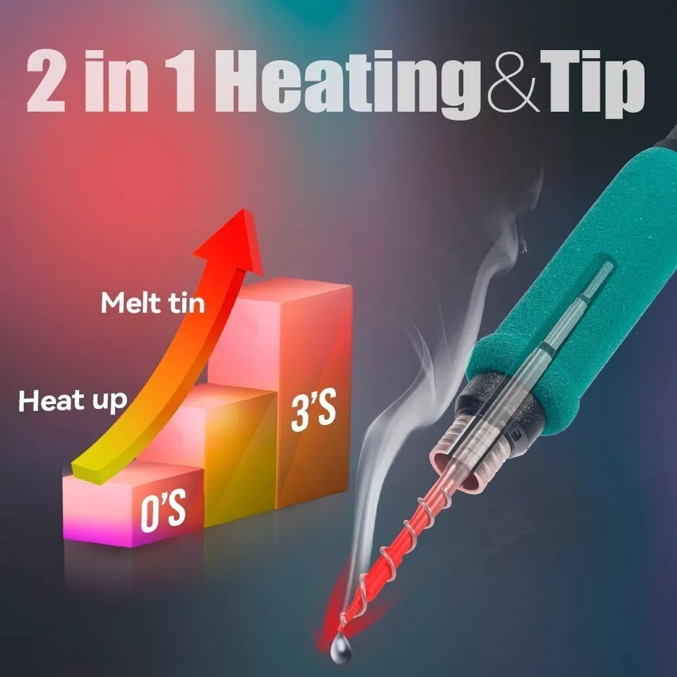 YIHUA 982D-III Precision Hot Tweezers Soldering Iron Station Kit C210/245 Tips