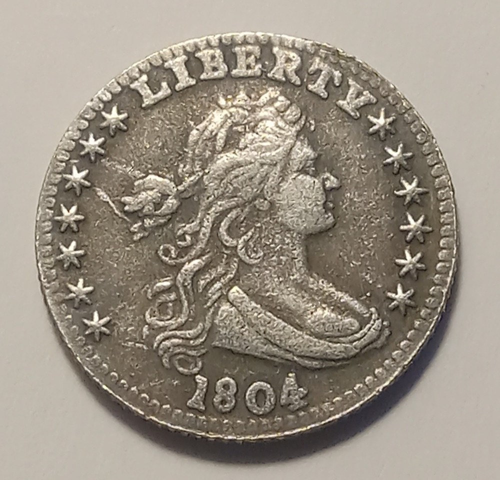 1804 Draped Bust Dime Coin Contemporary Copy