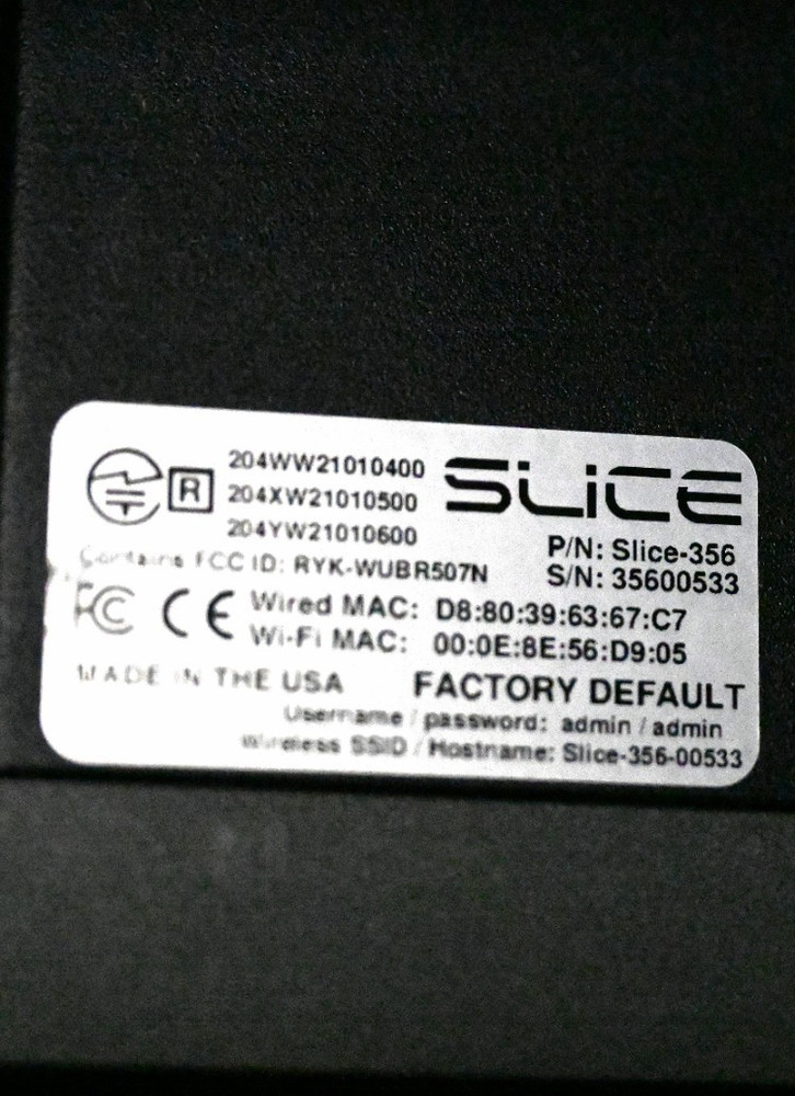 Teradek Slice-356 Rackmount HD-SDI H.264 Decoder CG000SE
