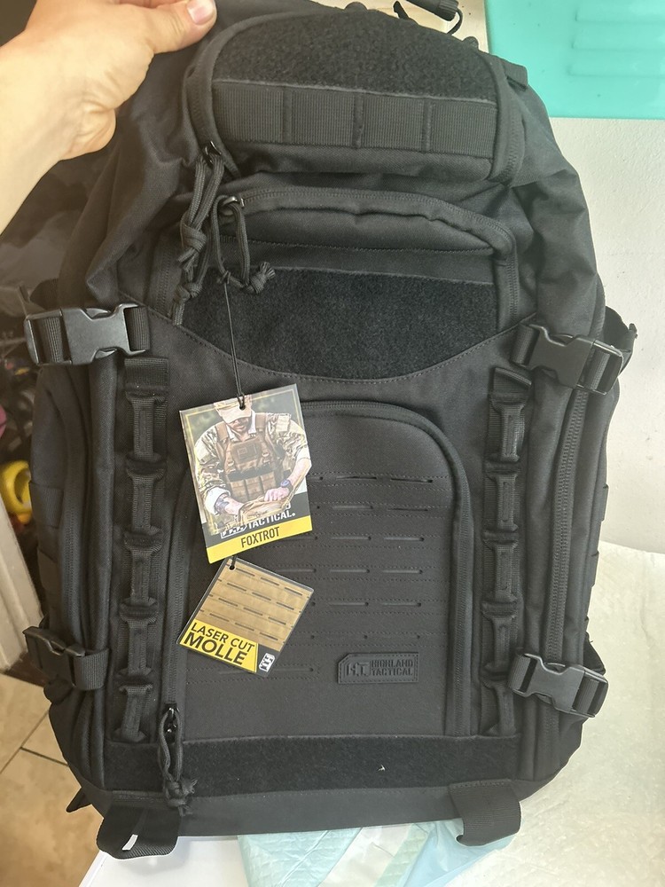 Highland Tactical Backpack - Foxtrot - Black